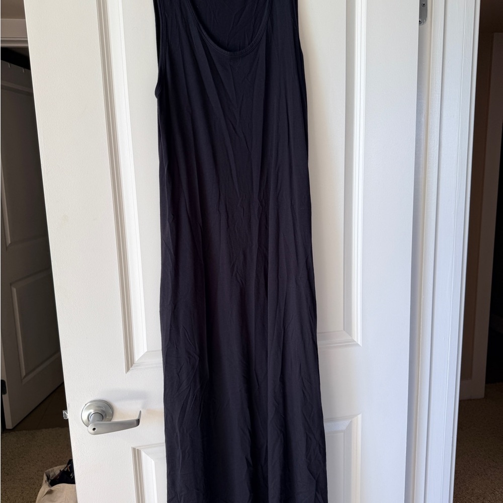Garnet Hill Black Maxi Dress